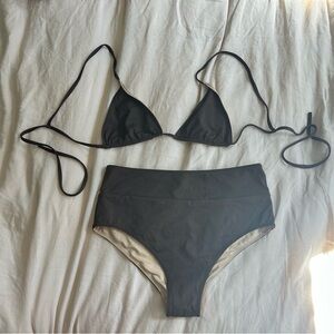 DISCONTINUED indigo luna high waist bikini in brown